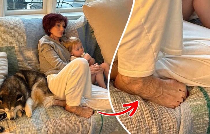 Sharon Osbourne Posts a Sweet Photo, but People Only Talk About Her Feet